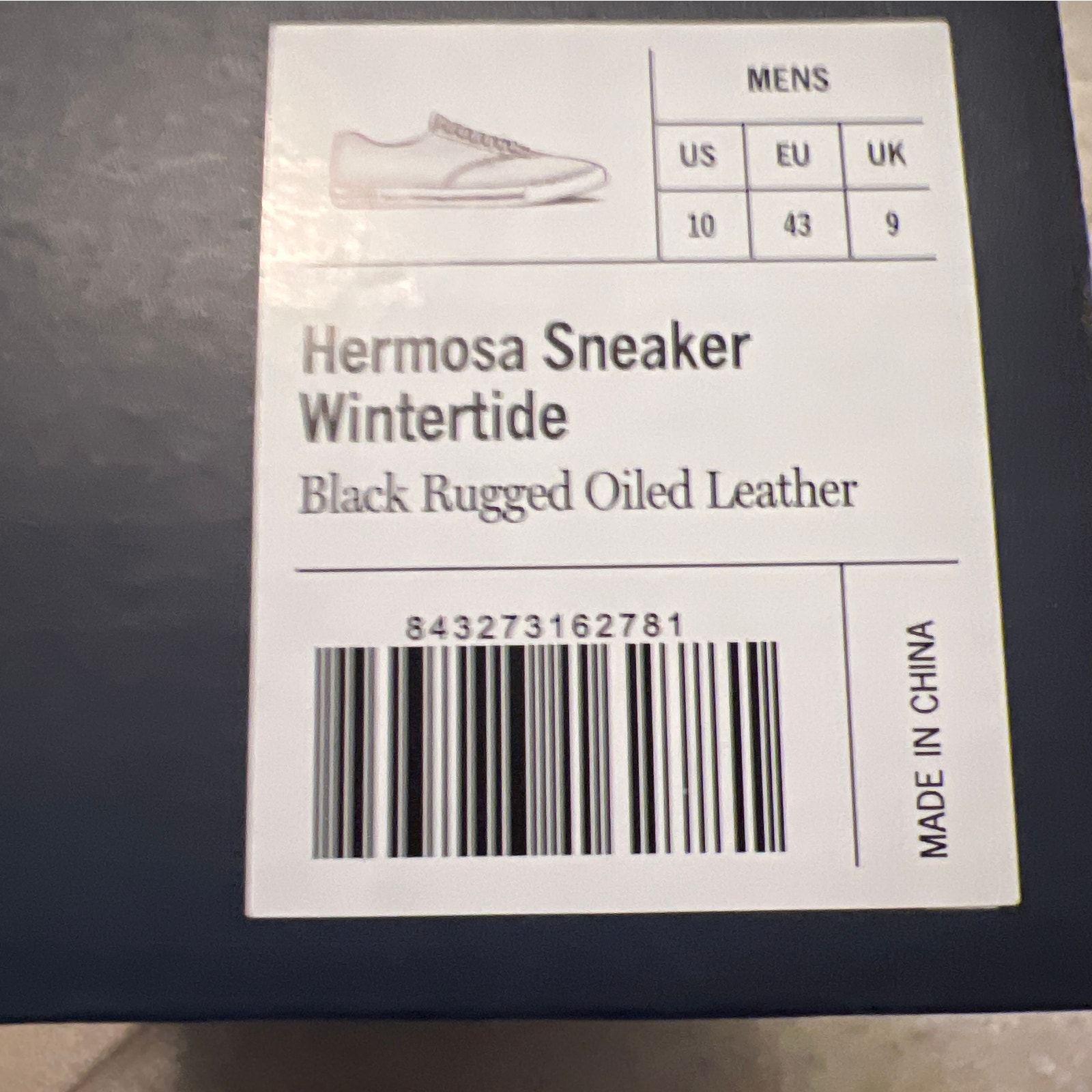 Seavees Hermosa Sneaker Wintertide Black Oil Rugged Leather — image 4 of 4